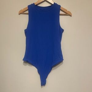 Meshki Blue High Neck Bodysuit